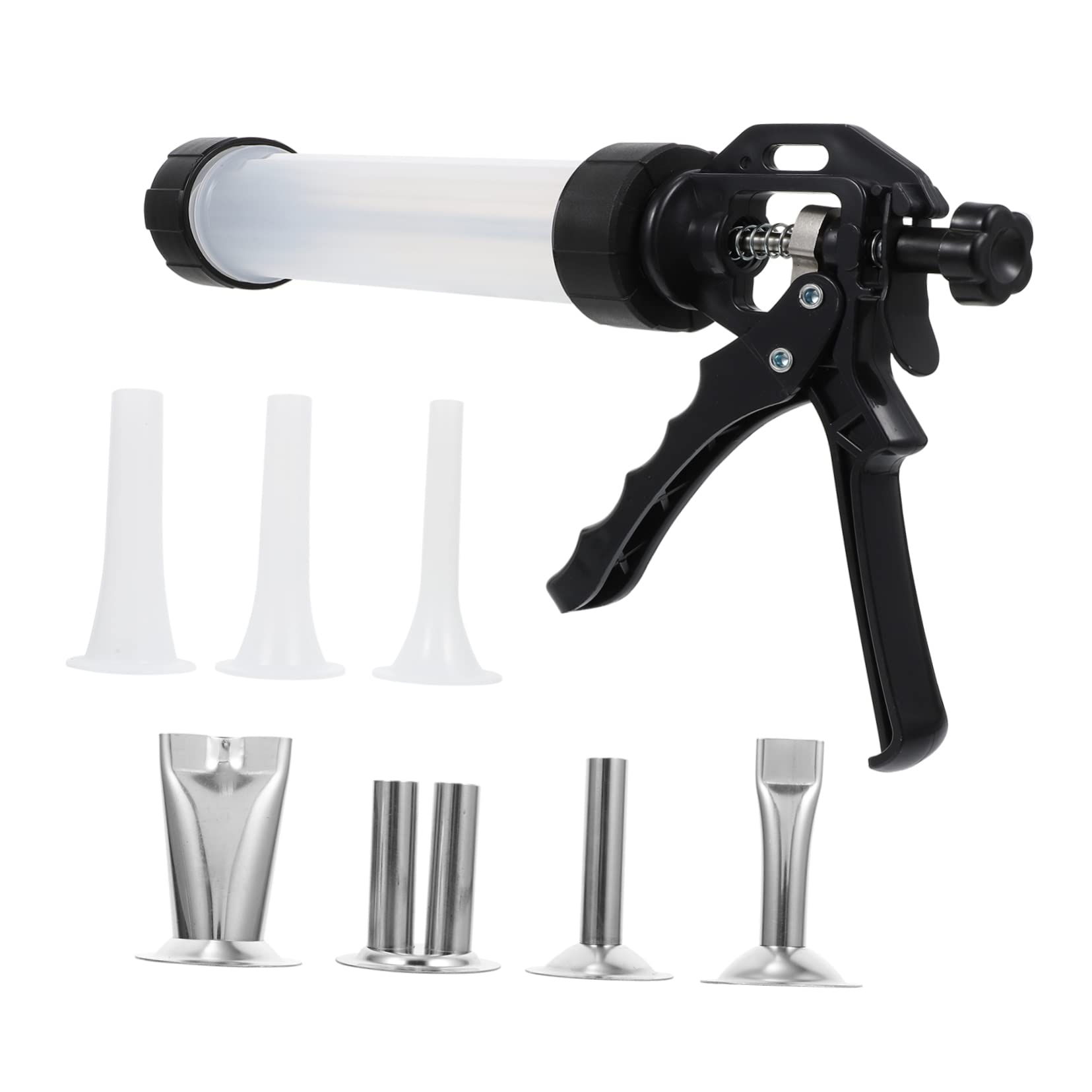 OFFSCH 1set Manual Sausage Stuffer and Filler Kit Multi-purpose Meat Filling Tool and Tubes for Home Sausage Making