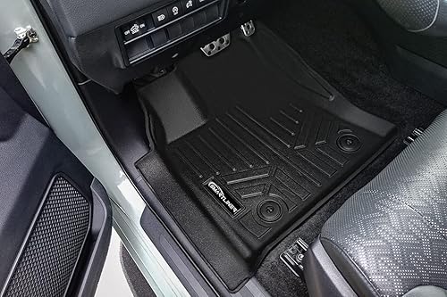 Miniatura 2 de SMARTLINER Juego de alfombrillas de piso de 2 filas de ajuste personalizado compatible con Toyota Tundra 2022-2025