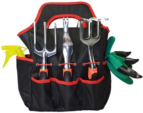 Juego de Herramientas de jardín, Herramientas de jardinería de 9 Piezas, Herramientas manuales de jardín, Regalos de jardinería para Mujeres y niños.