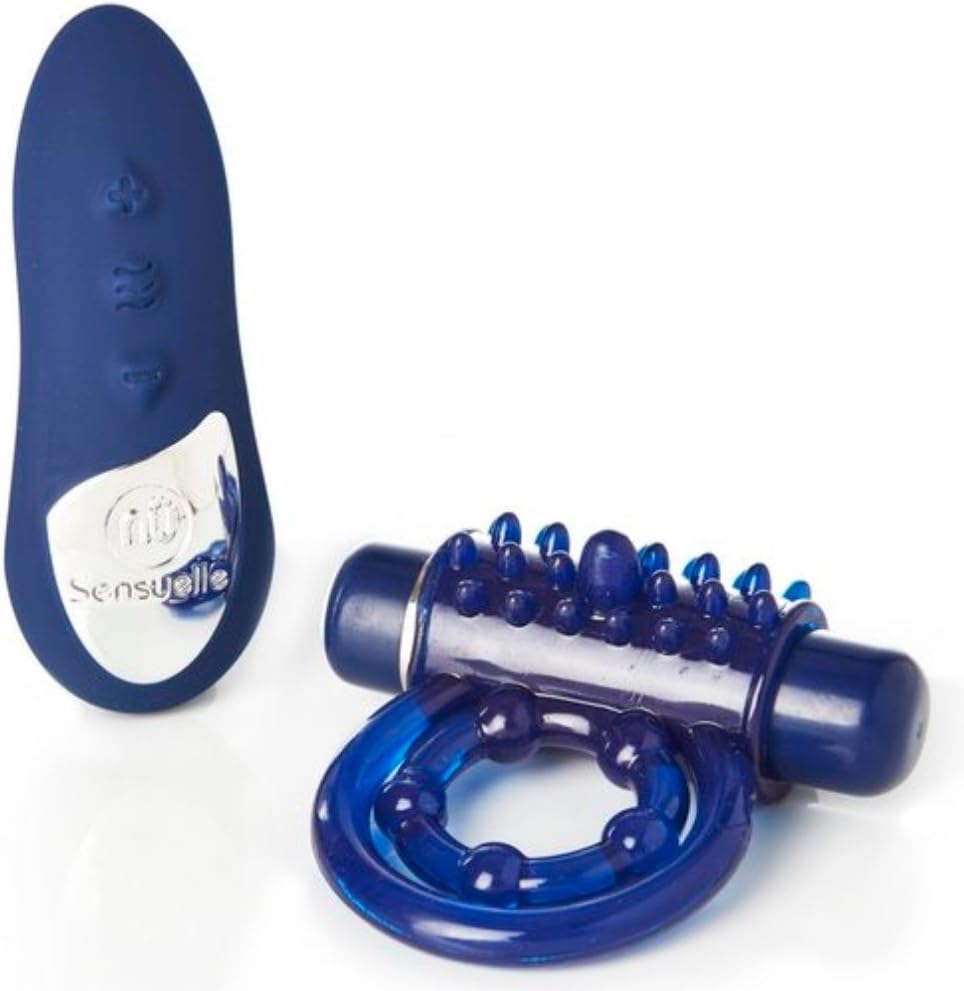 New Couple's Remote Control Double-Studded Pleasure Ring & 15-Function Bullet - USB Rechargeable - Body-Safe Silicone - 100% Waterproof - Discreet & Quiet - Travel Ready - 1-Year Warranty!