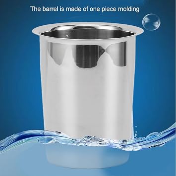 Ejoyous Stainless Steel Utensil Holder, Kitchen Cooking Utensil Crock for Countertop, Metal Cutlery Container Storage Organizer for Fork Spoon Spatula Flatware (Ejoyous3xpodmsw0u-12)