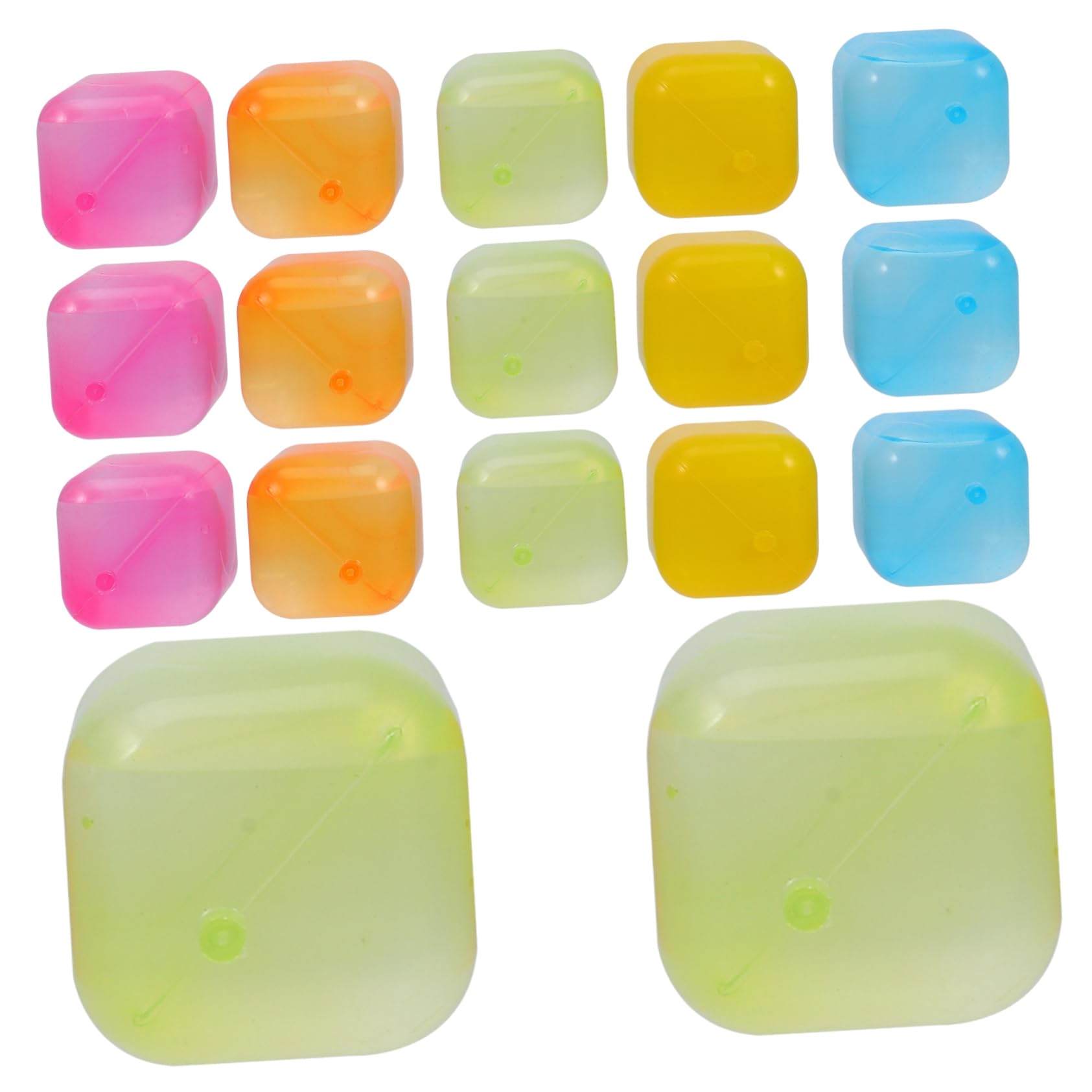 ABOOFAN Lot De 4 Moules En Forme De Cube Plateaux Réutilisables Moules En Plastique Faciles À Utiliser 24 Pièces X 4