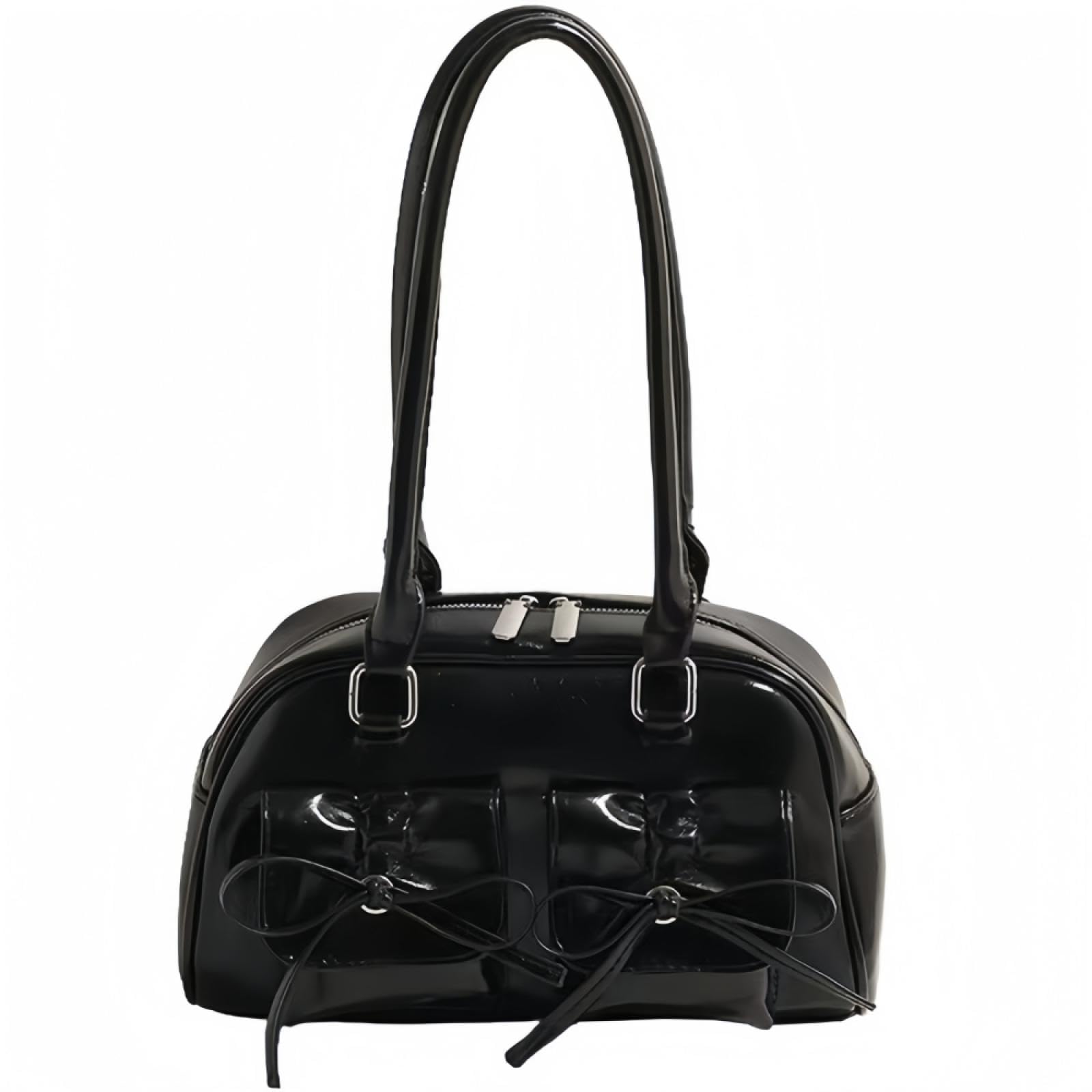 Amazon.co.jp: ハンドバッグ レディース PUレザー ちょう結び Y2K