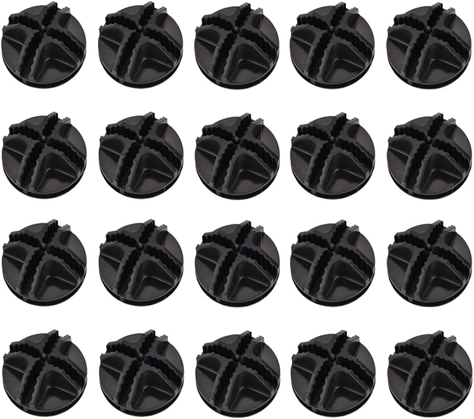LATRAT 20 piezas de conexión redonda de plástico negro conectores redondos para estanterías de almacenamiento, zapatero DIY