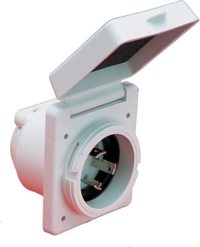 Vista 17 de Marinco 30 Amp y 50 Amp Marine Shore Power Inlets