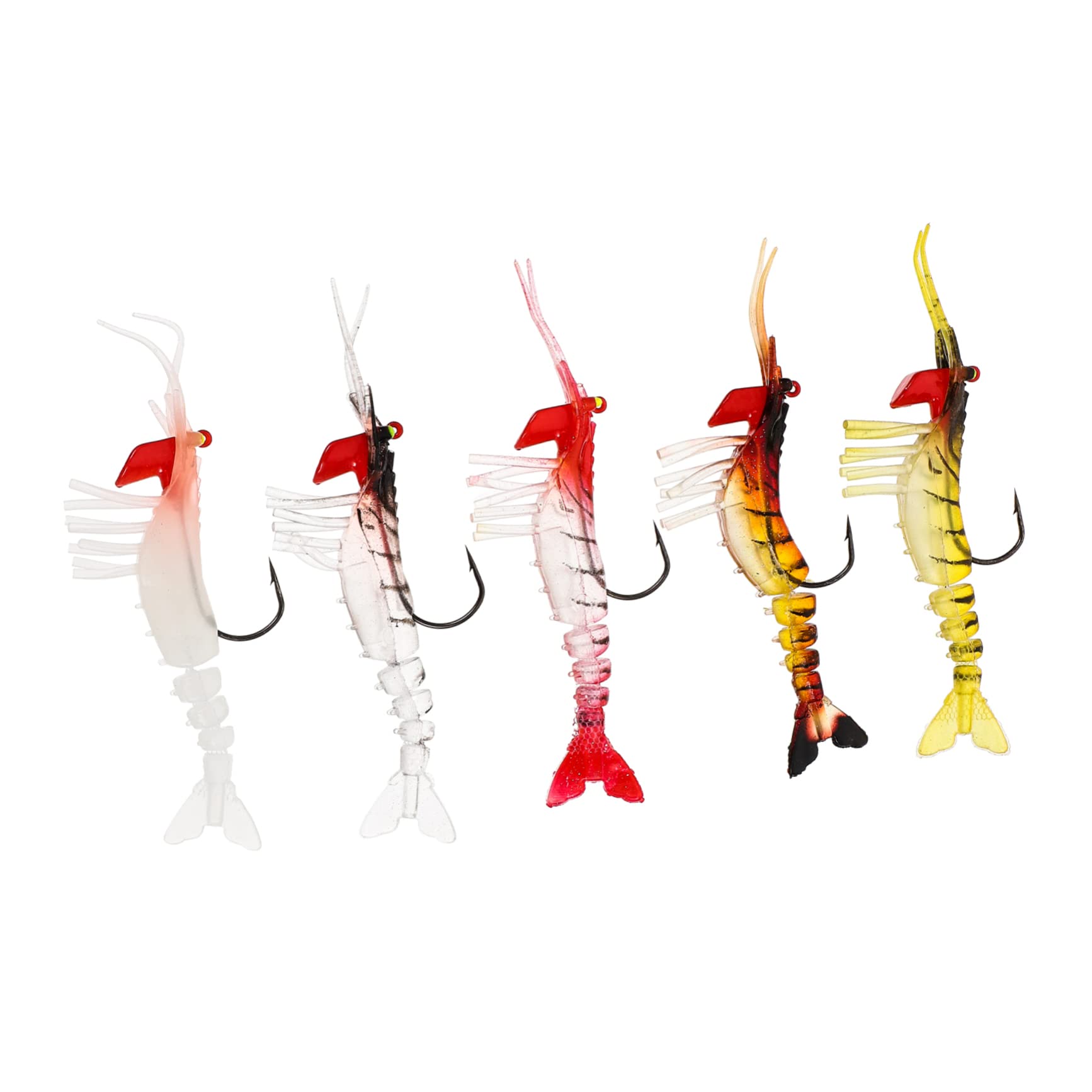 Supvox Bionische Garnelen Bass Lockt Gefälscht Rigs Fangen Künstlich Fisch Lockt Anlage Fallen Bausatz Catfishing Klemmbausteine Bionische Angelköder PVC