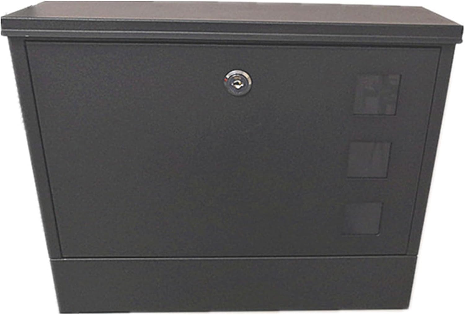 Locking Metal Mailbox Outdoor Rainproof Mailboxes with Newspaper Bucket Home Wall Mounted Parcel Boxes Multi-Color Available