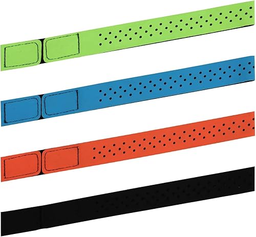 4 bandas de repuesto para monitor de frecuencia cardíaca, 0.8 x 15.75 pulgadas, 4 colores, correa de ritmo cardíaco suave, correa ajustable para