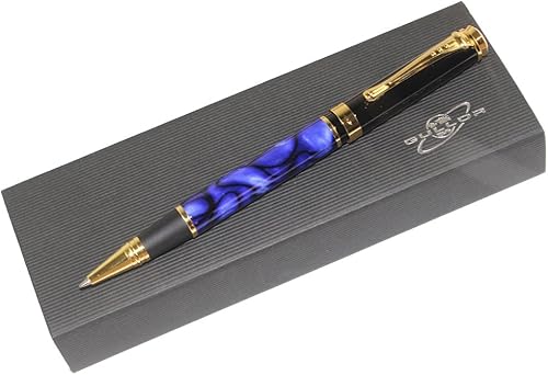 Vista 7 de Gullor Pluma estilográfica 500 azul y negro con cartuchos de tinta de 5 colores Pluma estilográfica azul y negro