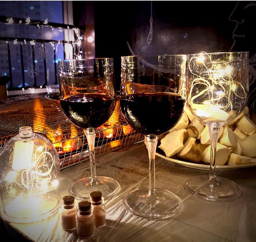 Miniatura 6 de Doble BOSO Copa de vino portátil, irrompible, al aire libre, plegable (2P) (verde)