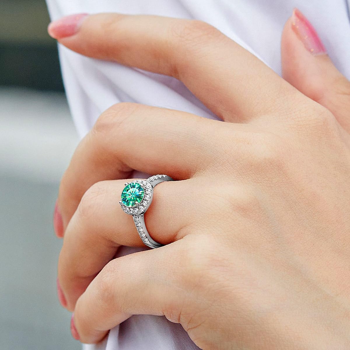 Classics 2ct 8MM Moissanite Square Ring for Women Laboratory Diamonds S925 Silver Promise Rings Gift Replacement Jewelry