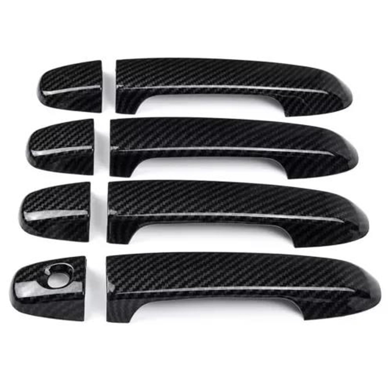 YSDSLS Exterior Door Handle Cover Sticker Moulding Trim Car Accessories for Toyota for Camry 2012-2017(Carbon Look)
