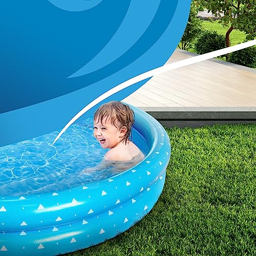 Premium Inflatable Swimming Pool, Easy to Inflate Paddling Pool for Kids and Adults, Air Pump and Repair Patch Included, Waterproof Bag Provided for Storage, Dotted, 8ft - Image 7