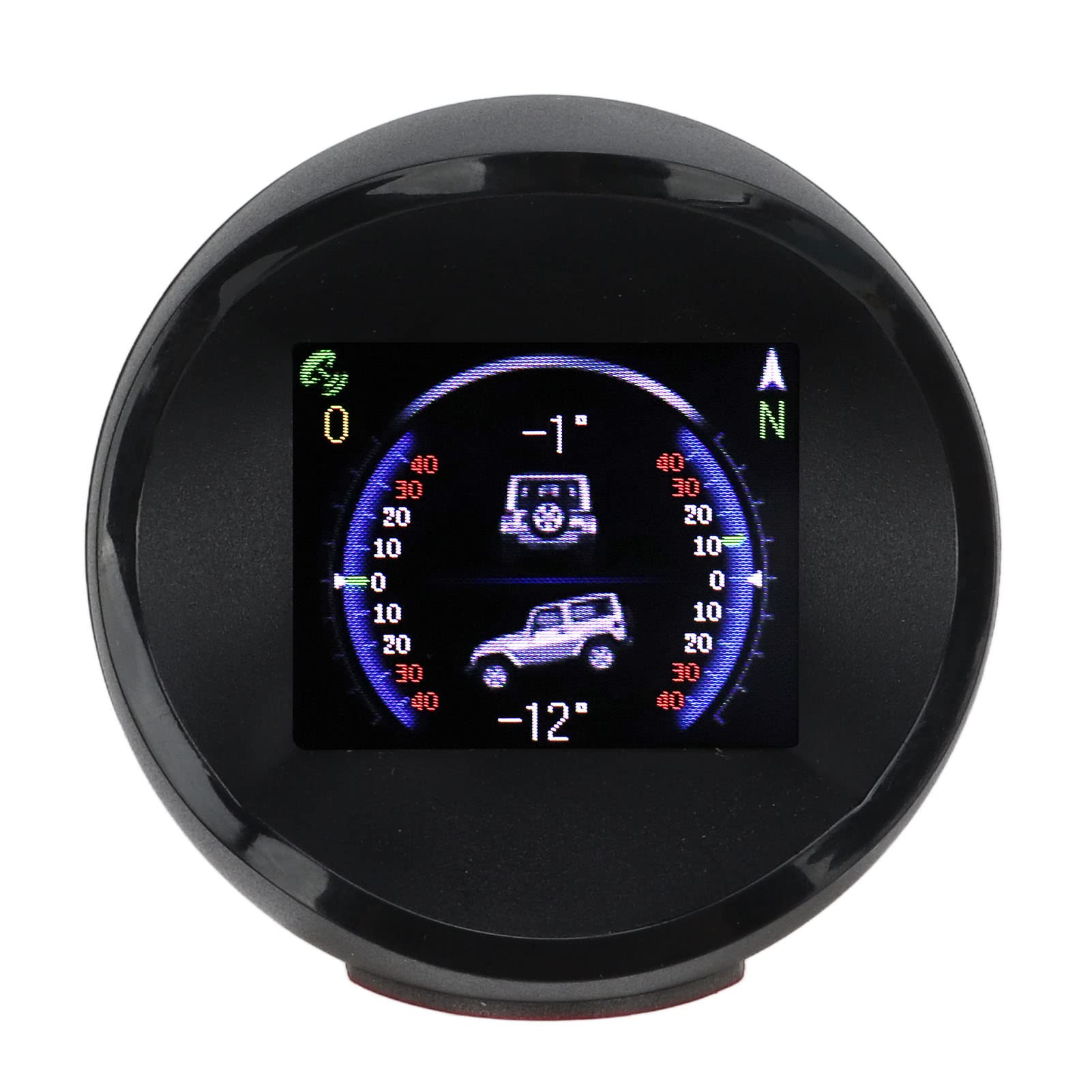 TrueCartHUD Inclinometer, Multifunction Universal Running 6 Fault Alarm OBD2 HUD Display with Compass for Cars SUVs RVs-image-18