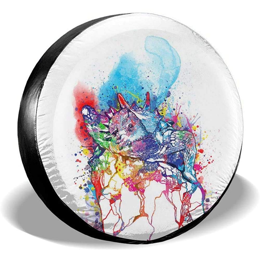 Tridge Car Tire Cover Tcu Horned Frog Fort Worth Wheel Tire Cover Dirt-Resisted Tire Cover Waterproof Spare Tire Cover 15 Inch