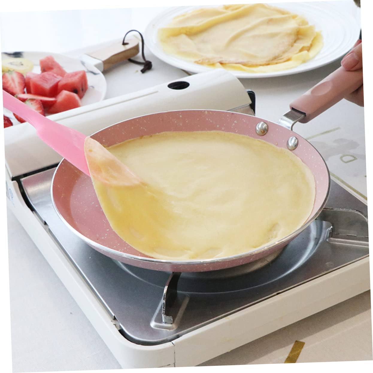 MAGICLULU Padella Antiaderente in Alluminio Pratica Per Frittata Utile Gadget Da Cucina Per Ristoranti Di Casa Rosa