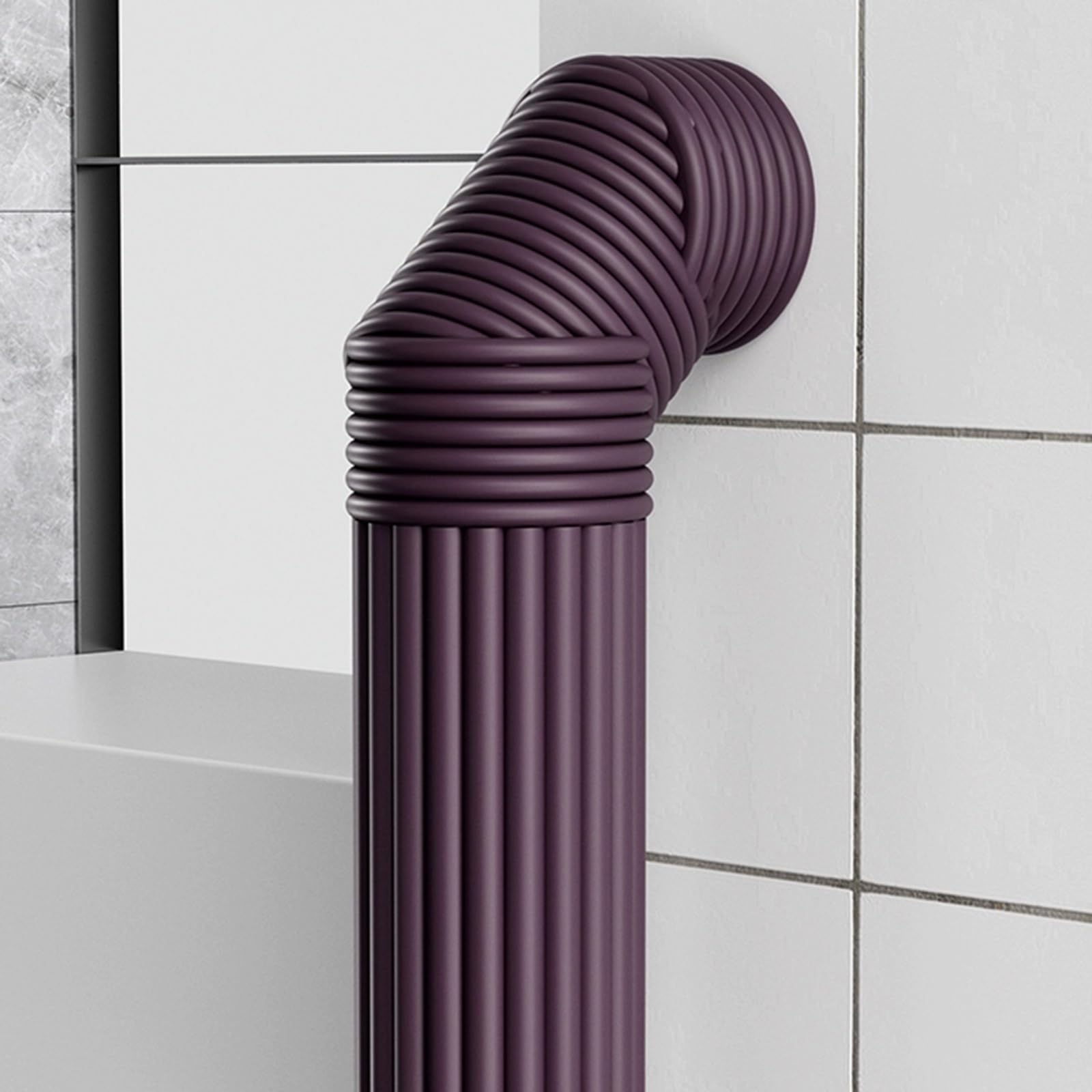 LXRHLIKG Pipe Insulation Foam Tube, Outdoor Water Pipe Foam Tube, Soundproofing Pipe Hider Garden for Heating Ducts, Gas Piping, Sewer Pipes(Brown)