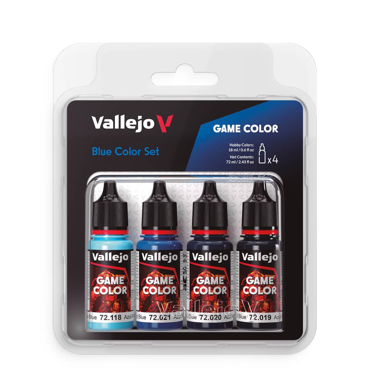 Amazon.com: Vallejo - Blue Color Set | Game Color | Contains 4
