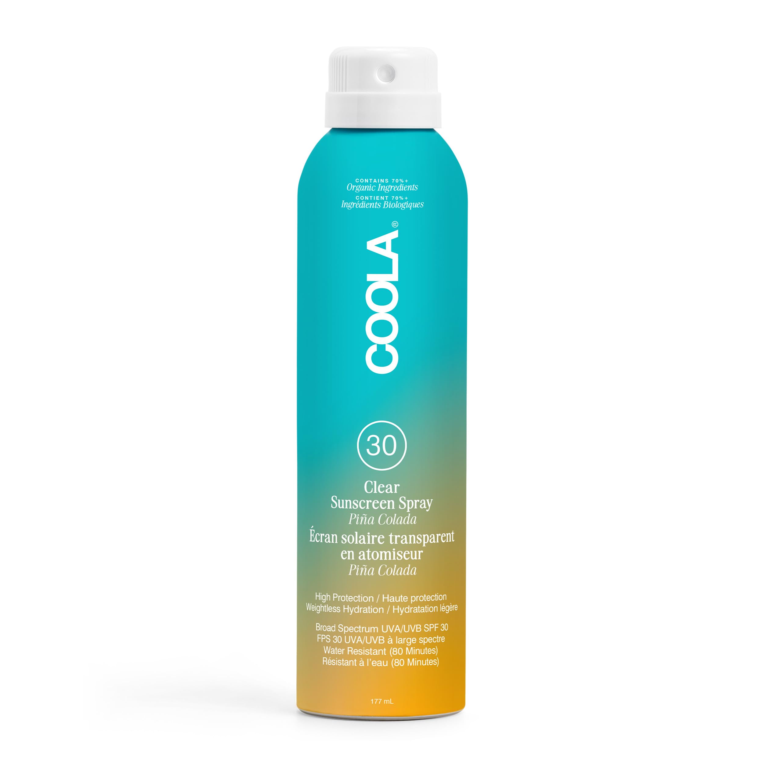 Coola Light Classic Body Sunscreen Spray Spf30 Piña Colada