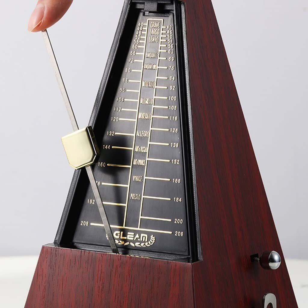 Mechanisches Metronom, Robustes mechanisches Metronom for Klavier, Violine und Gitarre, mit Empfangstasche for Track-Tempo und Beat(C)