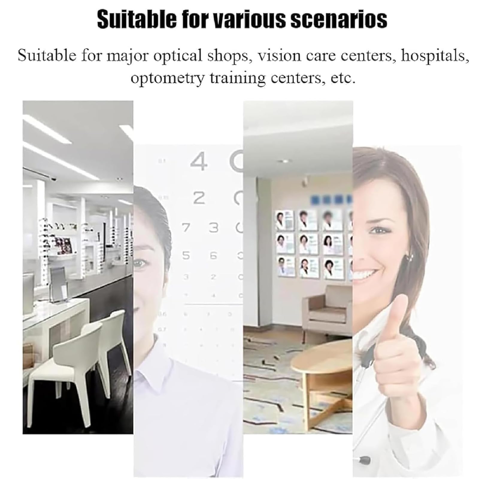 Stirnhalterung Für Sehtraining, Gebogene Ergonomische Kinnstütze, 0–95 Mm Einstellbarer Hebeabstand, Optometrische Hebe-Kinnhalterung Für Autorefraktometer, Sehtraining