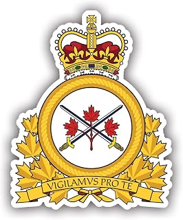 Badge of The Canadian Army Sticker Decal - Self Adhesive Vinyl - Weatherproof - Made in USA - Canada Armed Forces ca 4" Wide