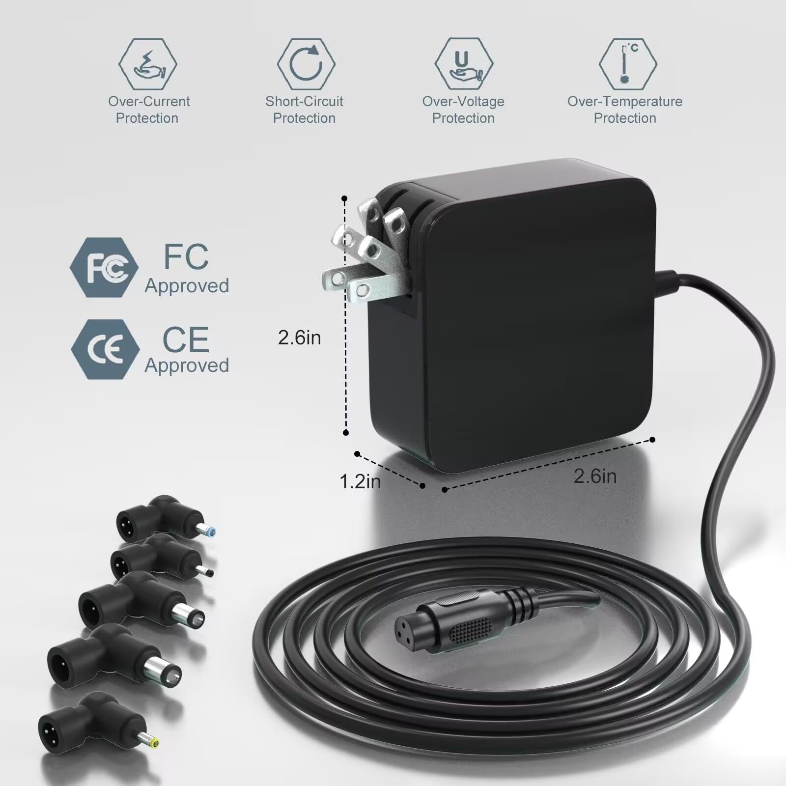 Amazon.com: SOLICE 65 ac Charger Compatible with asus vivobook 12