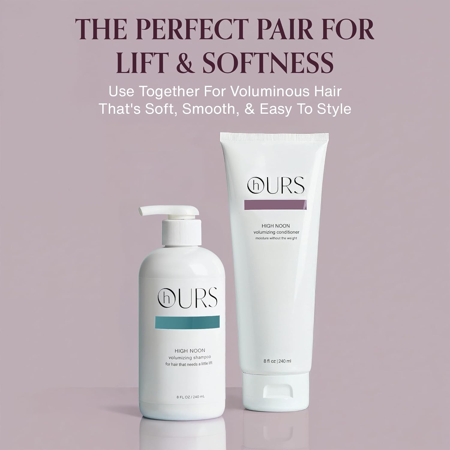 hOURS High Noon Volumizing Conditioner for Fine & Thin Hair - Professional Moisturizing Formula with Coconut Oil & Vitamin E -Paraben, Sulfate Free, Color-Safe Formula for Lifted Hair 8oz - Image 9