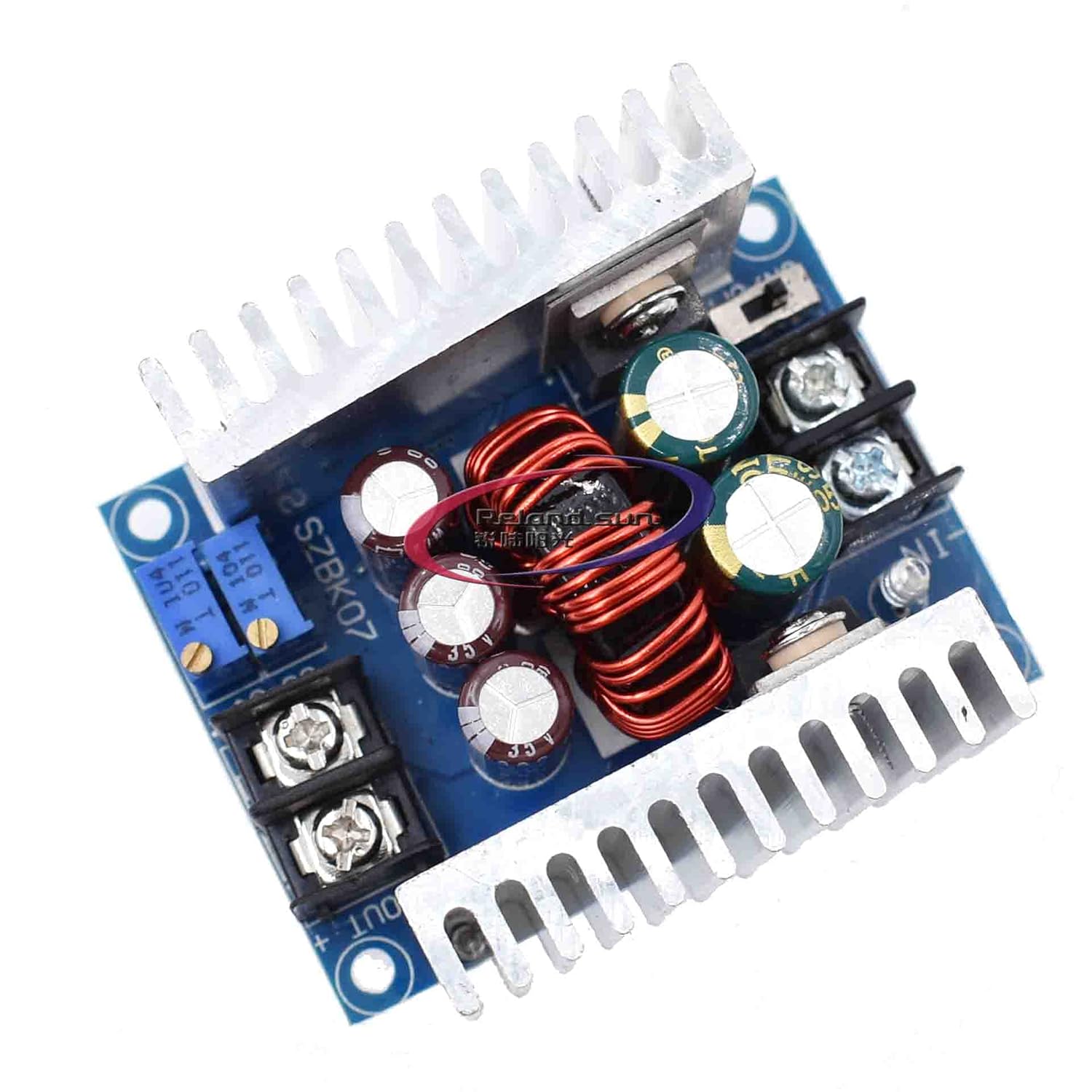 5Pcs 20A 300W Buck Converter Boost Down Module DC 6-40V to 1.2-36V 20A 300W Constant CC CV Current Voltage Regulator Power Supply Module
