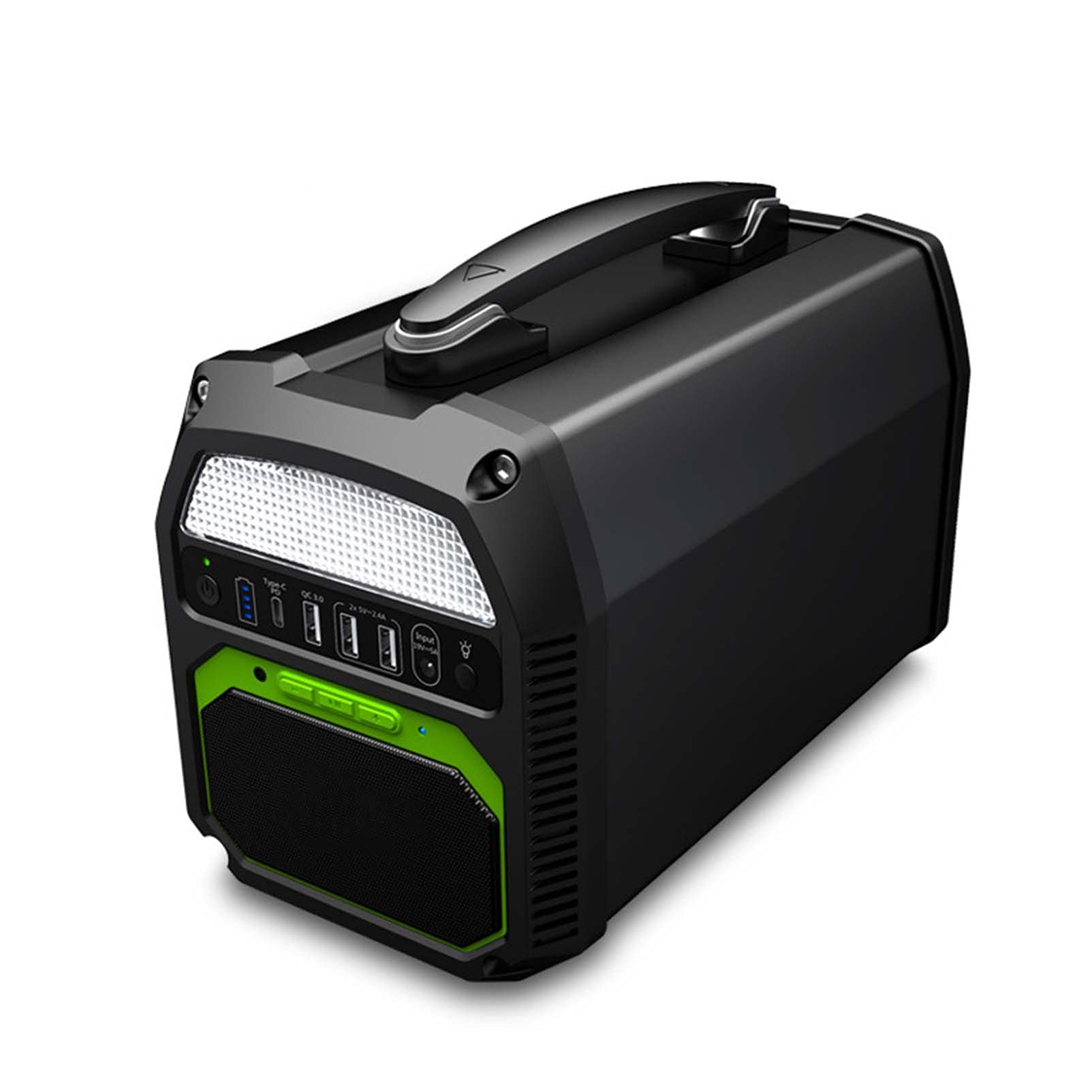 ZXYWW Portable Power Station 330W, 462Wh 124800Mah Lithium Battery Emergency with QC3.0 & Typec SOS Flashlight - for Outdoor Camping Travel