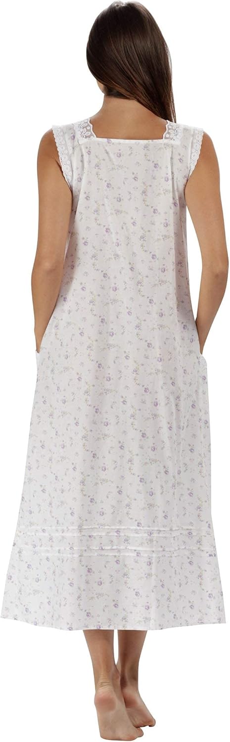 The 1 for U Nightgowns for Women - Cotton Nightgown, Rebecca 100% Cotton Gown - Image 2