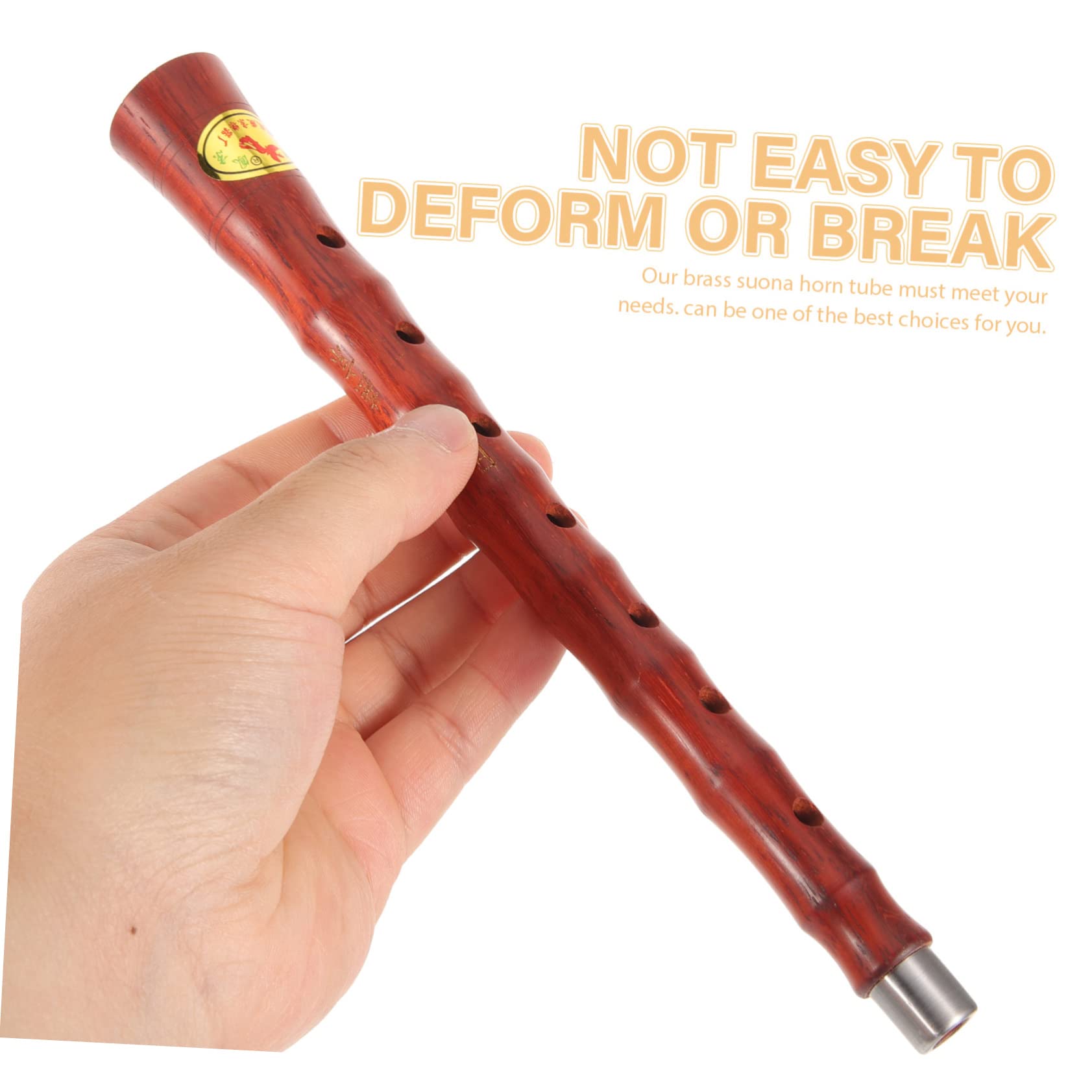 OFFSCH Horn Accessory Replacement Tube Average Hole Size Sturdy Wood Material Instrument Supplies