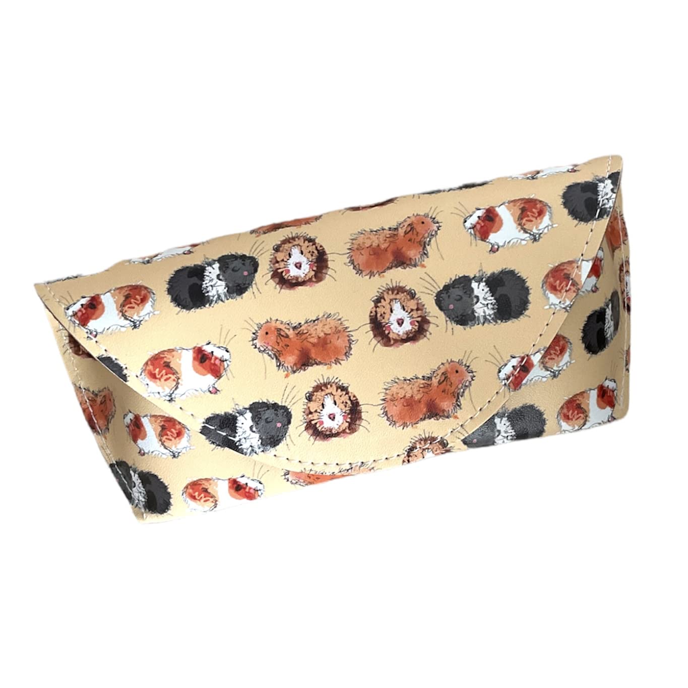 Alex Clark Art Ltd Women's Peach Alex Clark Guinea Pigs Spectacle Glasses Case - Pu Leather - Soft Case - For Travel