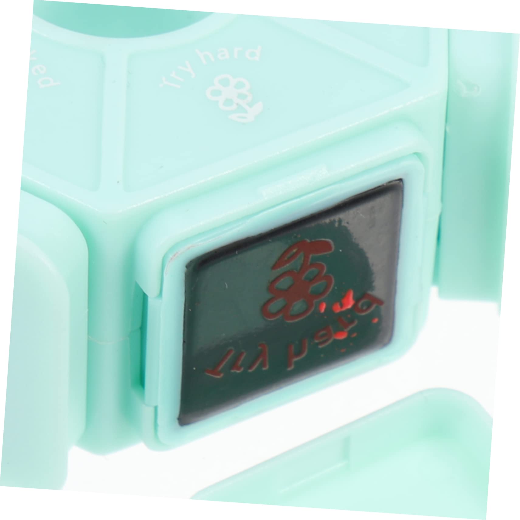 SHINEOFI 5pezzi Teacher Stamper Multisided Timbri Per Commenti e Valutazioni Scolastiche Materiale Sicuro e Riutilizzabile Per Insegnanti e Forniture Scolastiche