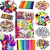 Treasure Cove Arts and Crafts Supplies for Kids Craft Supplies Materials Kit DIY School Craft Kit Toddler Art Set Activity Materials for Preschool Kindergarten Crafting Project Art Activity 1850Pcs #1