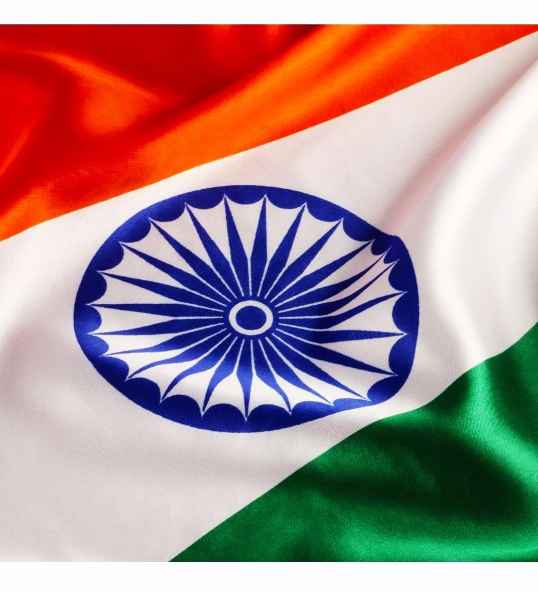 Kapoor Crafts Indian National Flag (40" X 52" Inch) Tricolour with Ashoka Chakra All Weather Flag Fade Resistant Indoor & Outdoor Display Flag (Satin Fabric) Har Ghar Tiranga-image-25