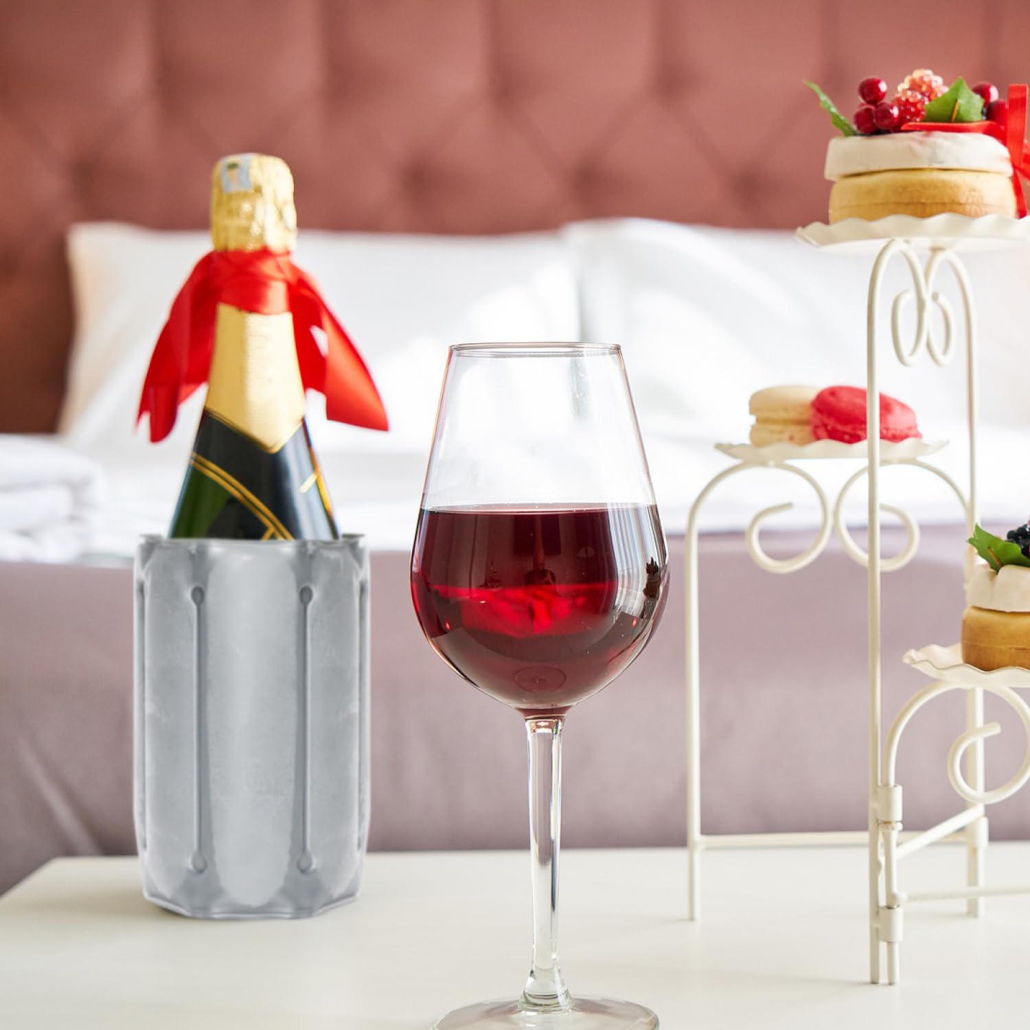 COM-FOUR® 2x enfriador de botellas para llevar - funda enfriadora de vino con cierre rápido - funda refrigerante para enfriar cerveza, vino y refrescos - enfriador de champán (02 piezas - gris)