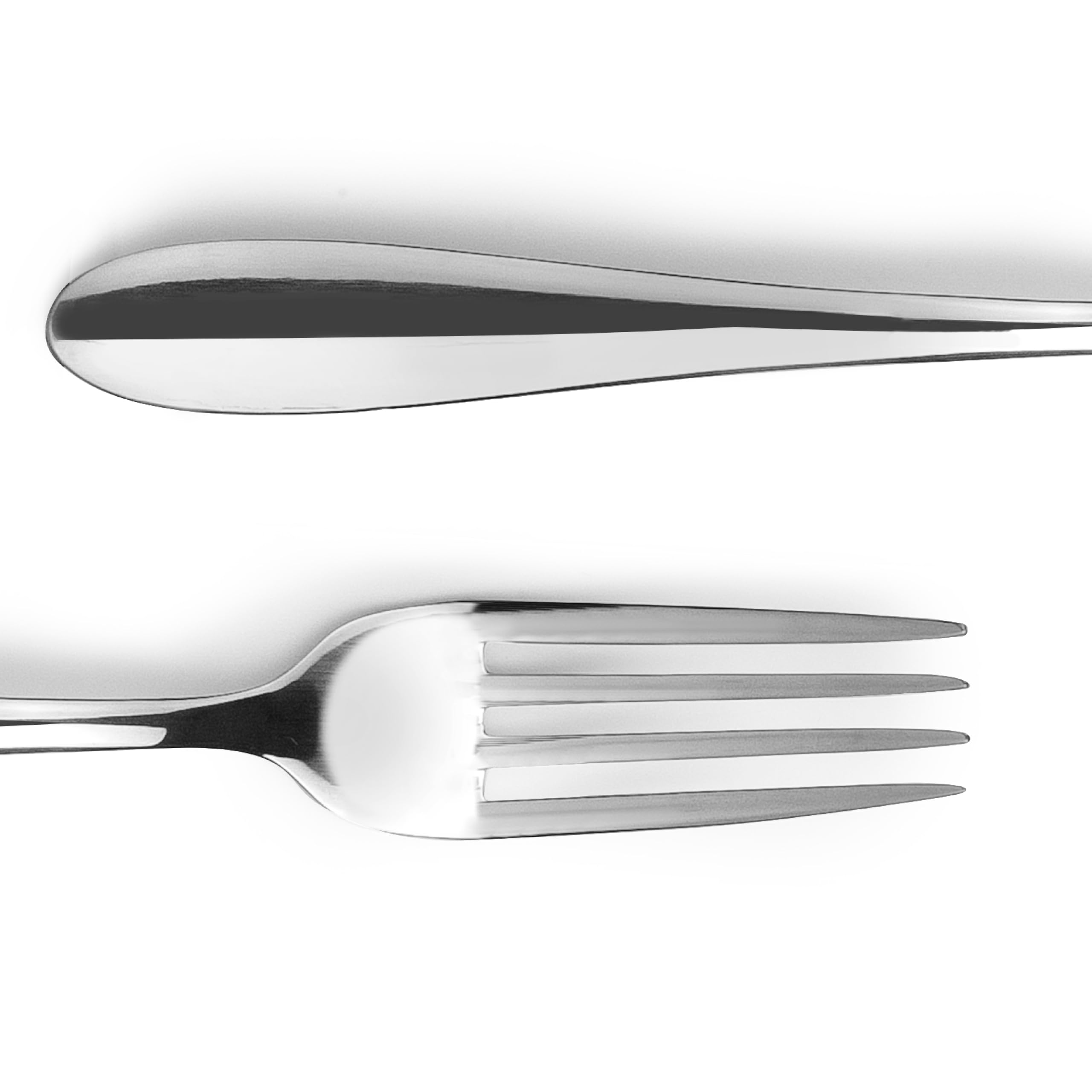 JAY - 11086002 - Pack de 12 Tenedores de Mesa, Colección Ébano, 205 mm, Acero Inoxidable 18/10, Espesor 3 mm, Equilibrio y Estilo para Uso Profesional, Fabricado en España