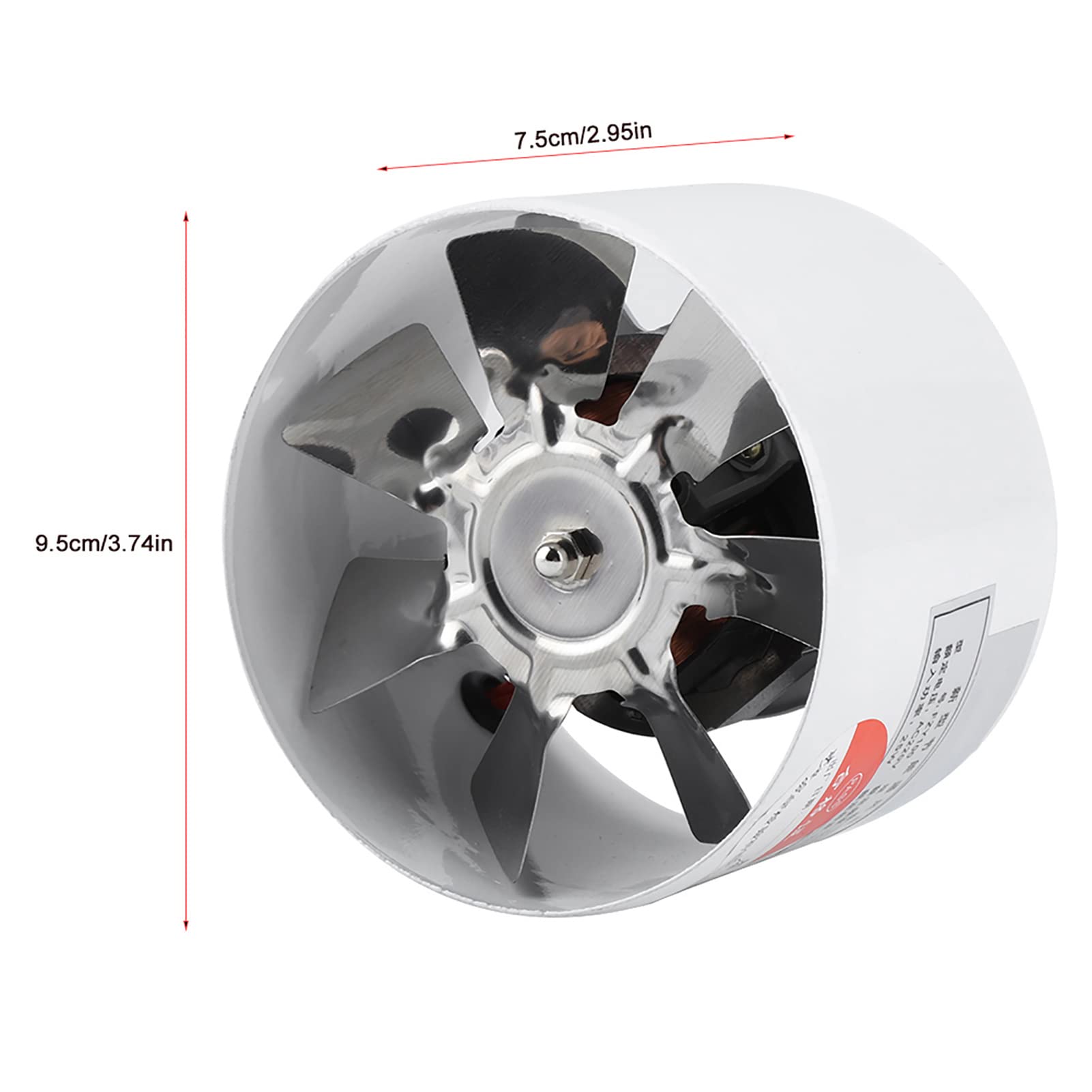 GOTOTOP Ventilateur d'extraction de cuisine 30W 220V - ventilateur d'extraction mural à faible bruit pour évents à la maison grenier cuisine salle de bain sous-sol