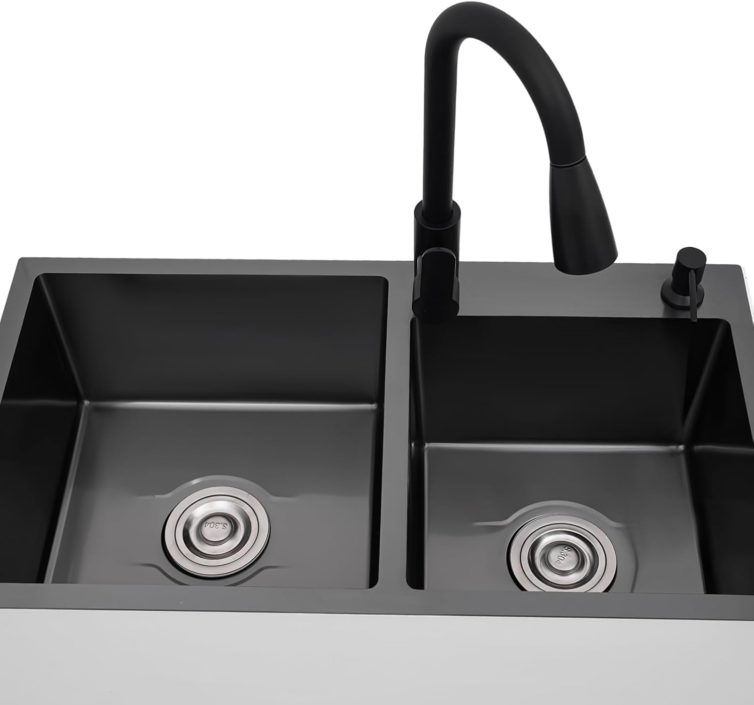 Laundry Sink with Cabinet Freestanding Utility Sink 30" Bathroom Vanity with Sink Stainless Steel Laundry Room Sinks for Laundrys Room, Garage, Basement