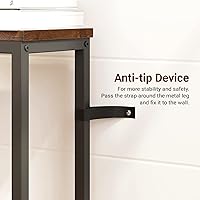 Vista 4 de SUPERJARE Mesa de consola de 70 pulgadas, mesas de sofá estrechas y largas, para detrás del sofá, mesa de pasillo para entrada, mesas de entrada