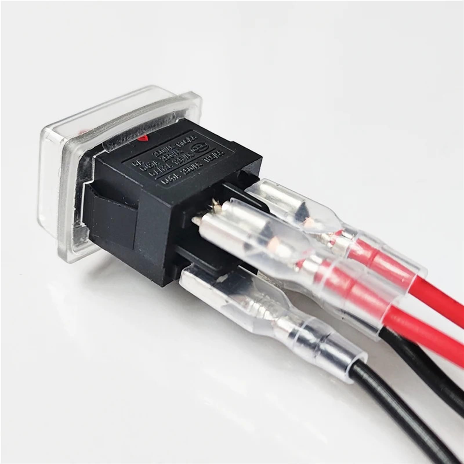 Interrupteur électrique KCD1 robuste à 4 broches avec câbles de connexion - 8