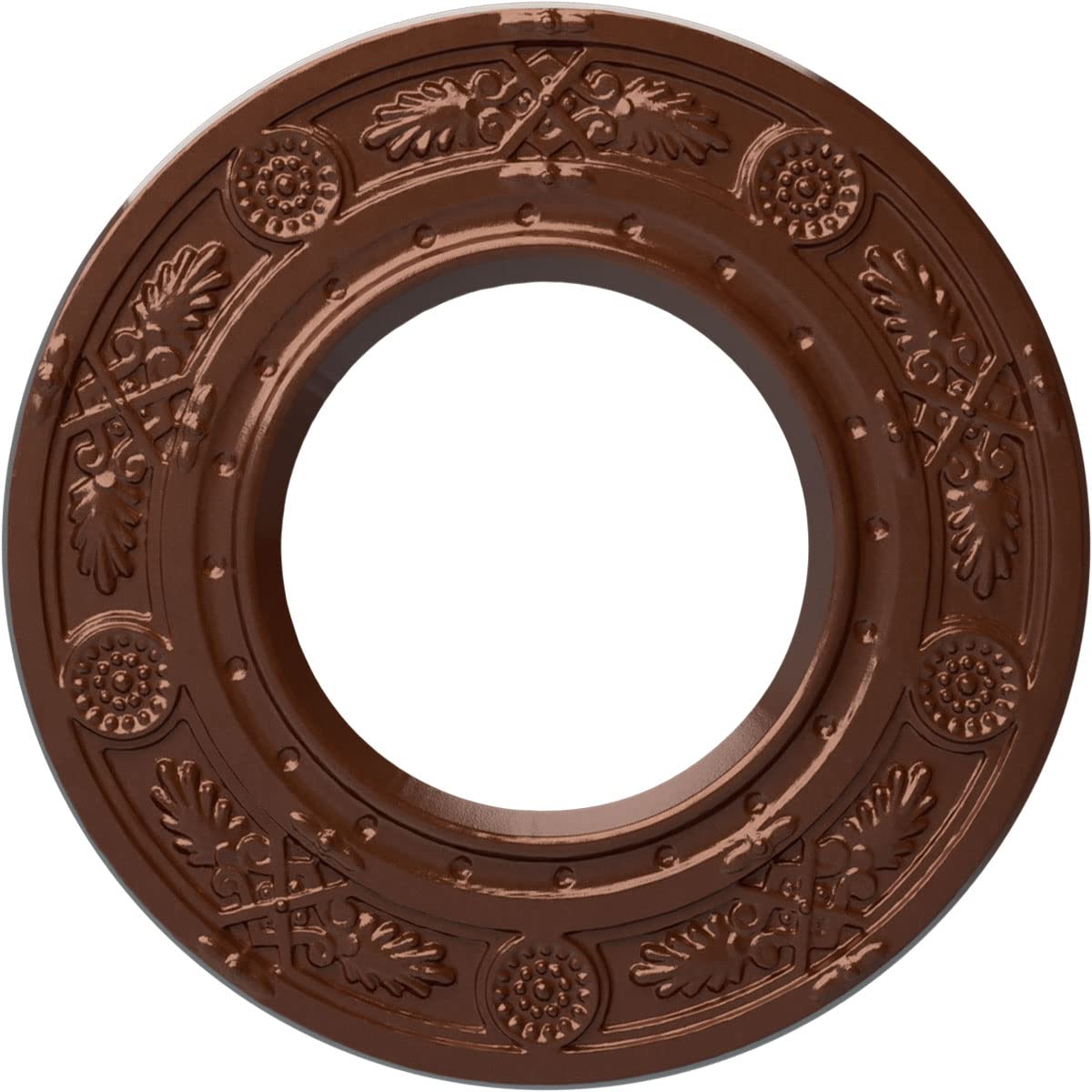 Ekena Millwork 8"OD x 3 7/8"ID x 1/2"P Daniela Fits Canopies up to 3 7/8" Ceiling Medallion, Ultra Pure White Crackle — Amazon image 29