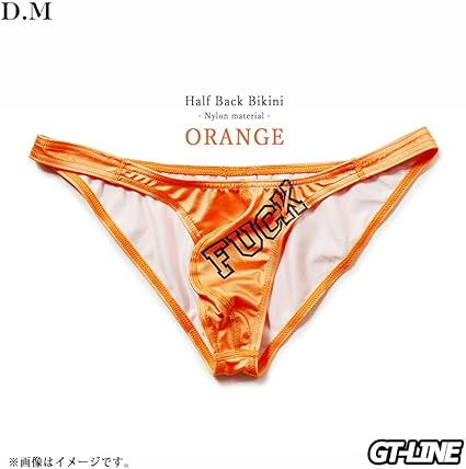 Amazon | FXXK ビキニ メンズ スポーティー GT-LINE (Orange, M