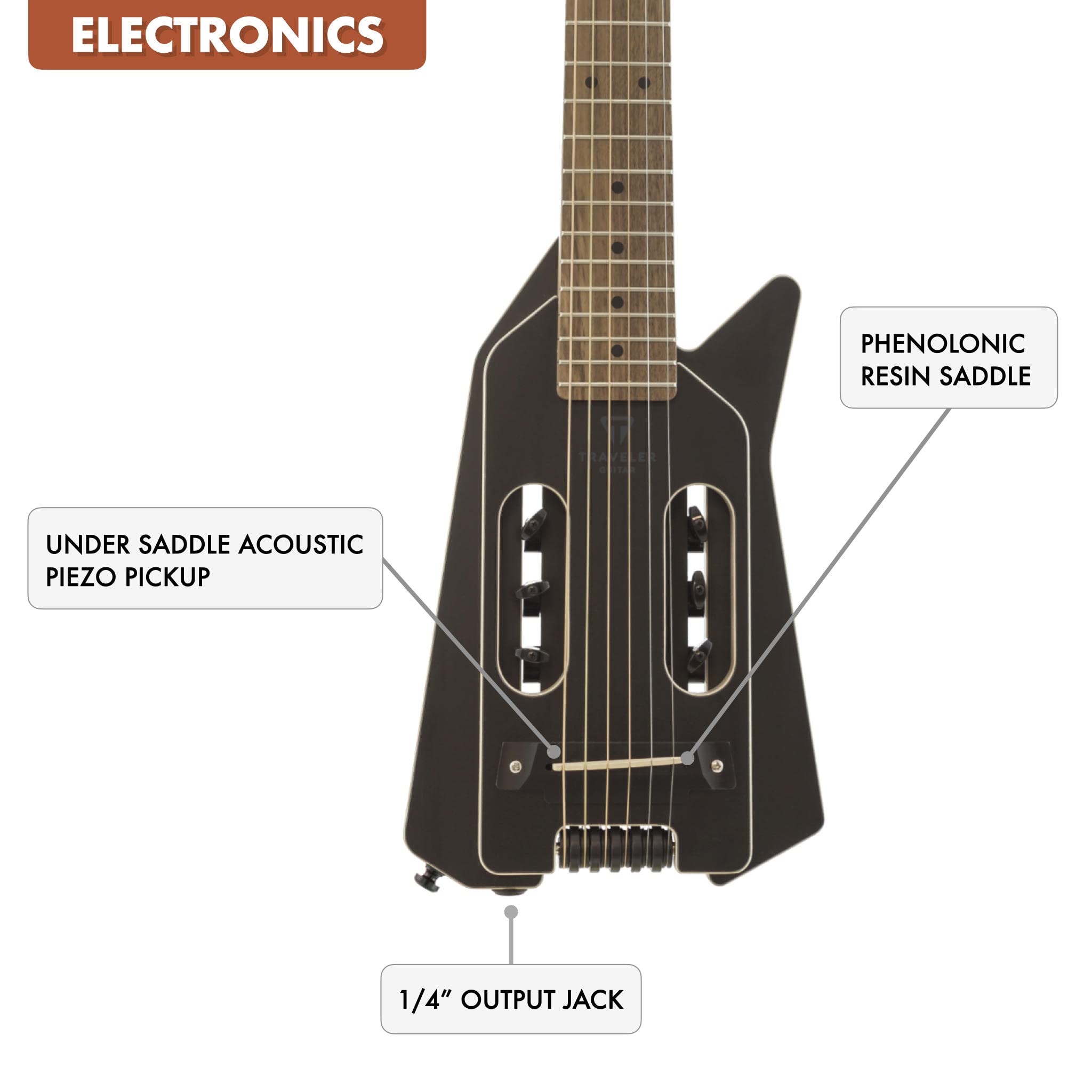 Amazon.co.jp: TRAVELER GUITAR Ultra-Light EDGE/Black : Musical