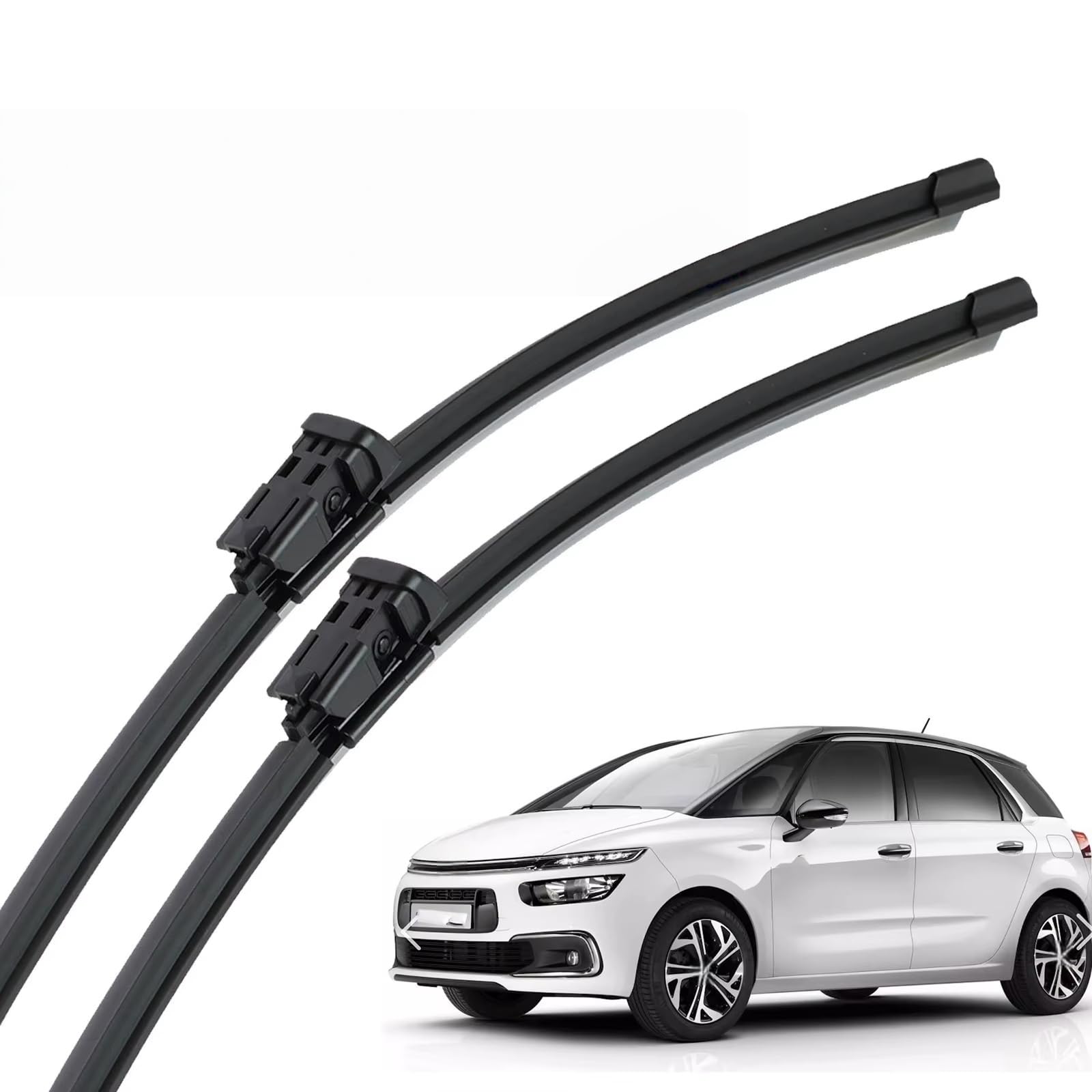 PAPEP Windscreen Wiper Blades for Citroen C4 Hatchback 2010-2020 30"+26", Front Replacement Wipers OEM Quality Water Repellent Rubber Automotive Windshield