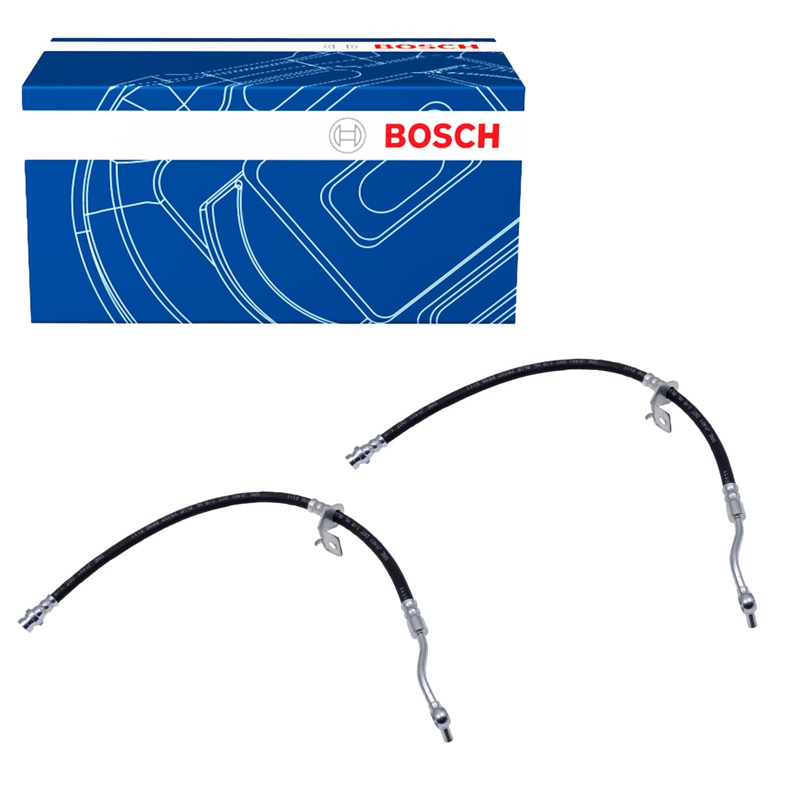 2x Bremsschlauch vorne rechts+links | 1 987 481 715+1 987 481 716 [BH1599] Kompatibel mit ix35 (lm, El, ELH),ix35 Van,sportage III (sl)