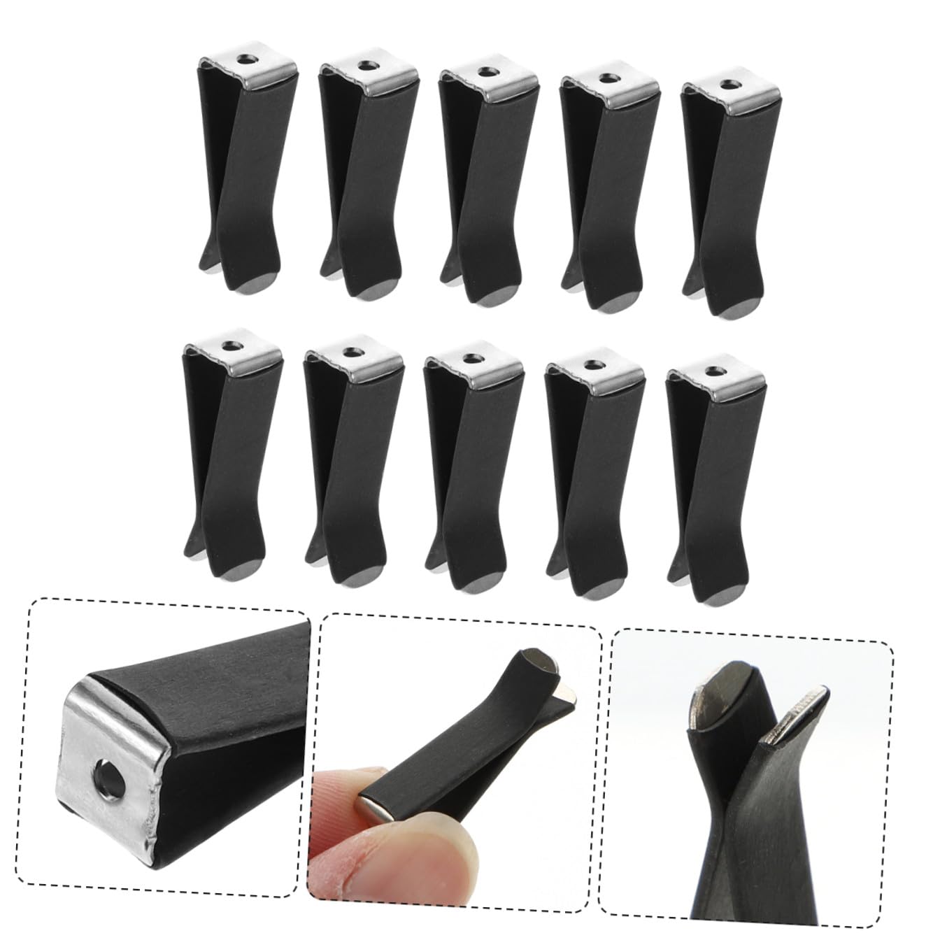 ibasenice 10 Set Di Clip Per Auto A Forma Di in Metallo Per Profumare L'aria Supporto Per Clip Di Sfiato Dell'auto Accessorio Per Condizionatore 30 Pezzi*10