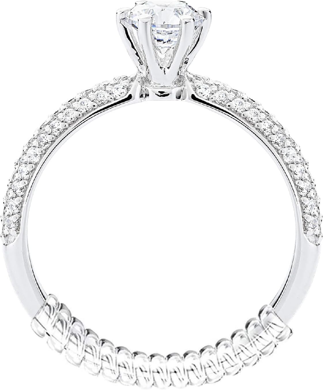 TAHEXUN Ring Size Adjuster for Loose Rings - 12-Pack Tightener Set Include 3 Sizes for Adjusting Jewelry Size and Solving Problems Easily