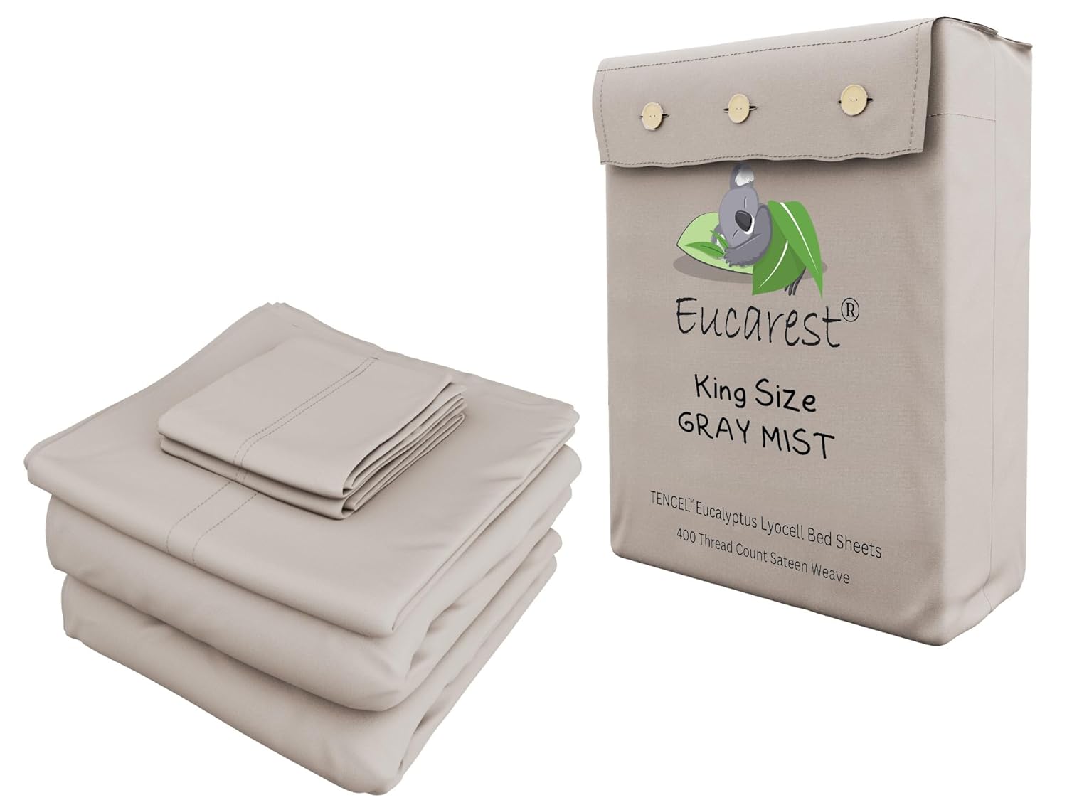 Eucalyptus Lyocell Bed Sheets Hypoallergenic 100 Organic Tencel Thermal Regulating and Moisture Wicking for Hot Sleepers Superior Thread